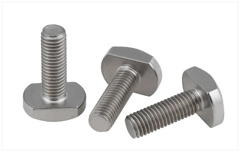 GB37 304 stainless steel screws T-Shaped screw Bolts M5 M6 M8 M10 M12 screw M6*25 M8*20 M8*25 M8*35 screws