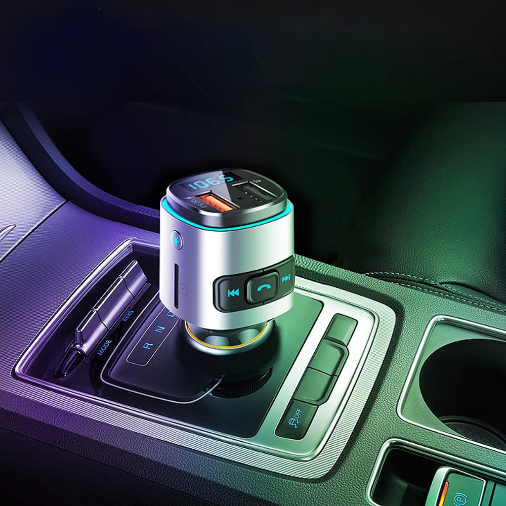 

BC42 QC3.0 USB быстрое автомобильное зарядное устройство Bluetooth 4,2 FM-передатчик беспроводной адаптер автомобильный mp3-плеер поставки двойной USB автомобильные аксессуары
