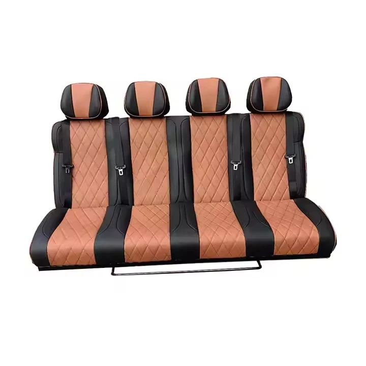 AutoLiuma Multi-Functional Leather Folding Campervan Sofa Seat Adjustable Backrest Angle High-Low Revolving Chair for RVs
