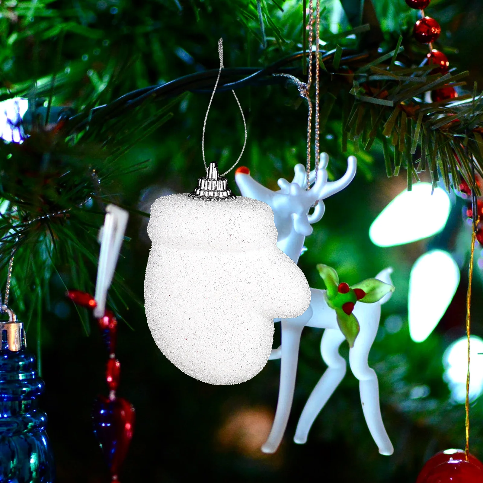 

10pcs Foams Christmas Tree Hanging Ornaments Xmas Pendants Festival Decor Wall Window Display Decorations For Home