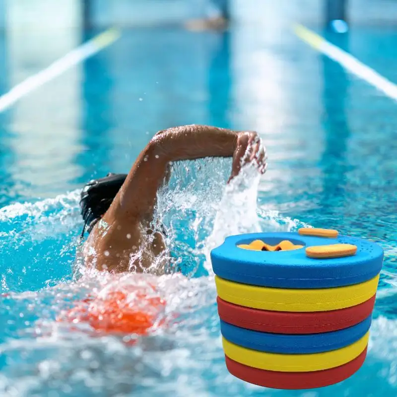 Dischi da nuoto in schiuma EVA Fasce da braccio per bambini Nuoto Manicotto galleggiante Piscina gonfiabile Tavola galleggiante Esercizi di nuoto per bambini Cerchi Anello