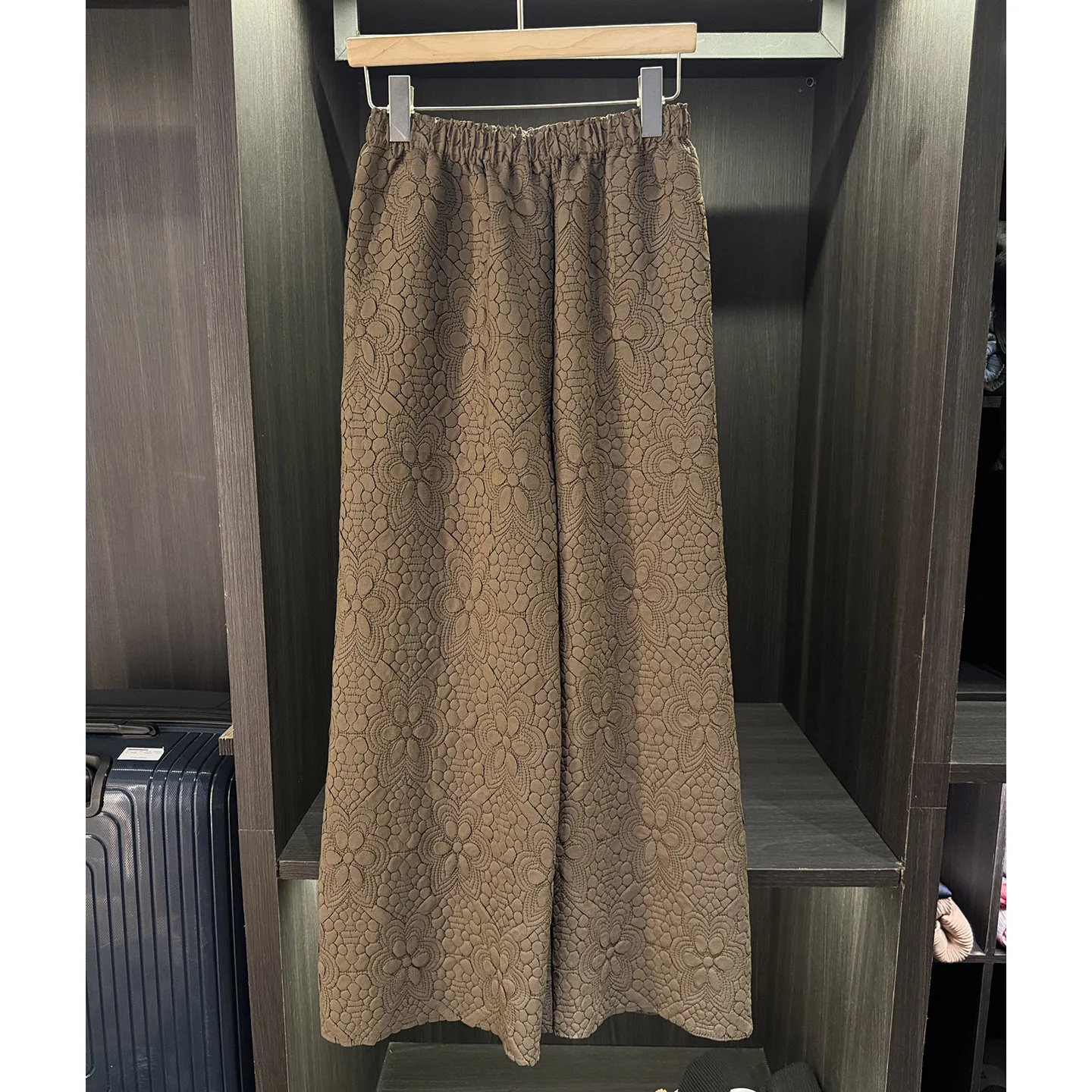 Miyake Fold Spring and Autumn New Large Women's Fold Wide Leg Pants Solid Color High Waist Versatile Solid Color Casual Pants
