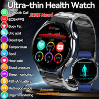 For Huawei Ultra Thin New Health Watches Micro Physical Examination Uric Acid Body Fat Smartwatch NFC BT Call Sports Smart Watch