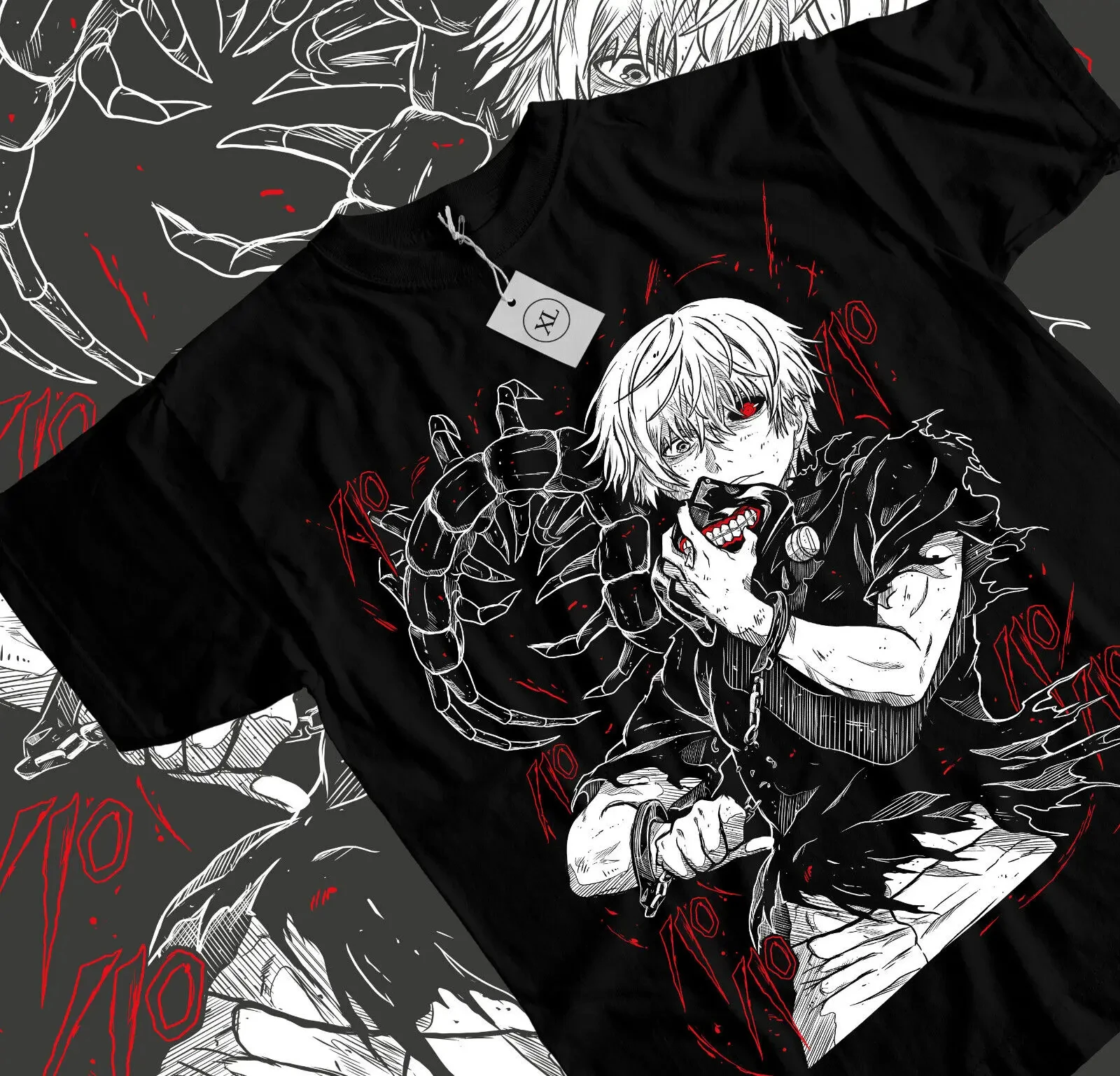 Tokyo Ghoul T-Shirt Ken Kaneki T-Shirt Japanaise Manga Anime Tshirt Tee All Size y2k clothes t shirt women women t shirt