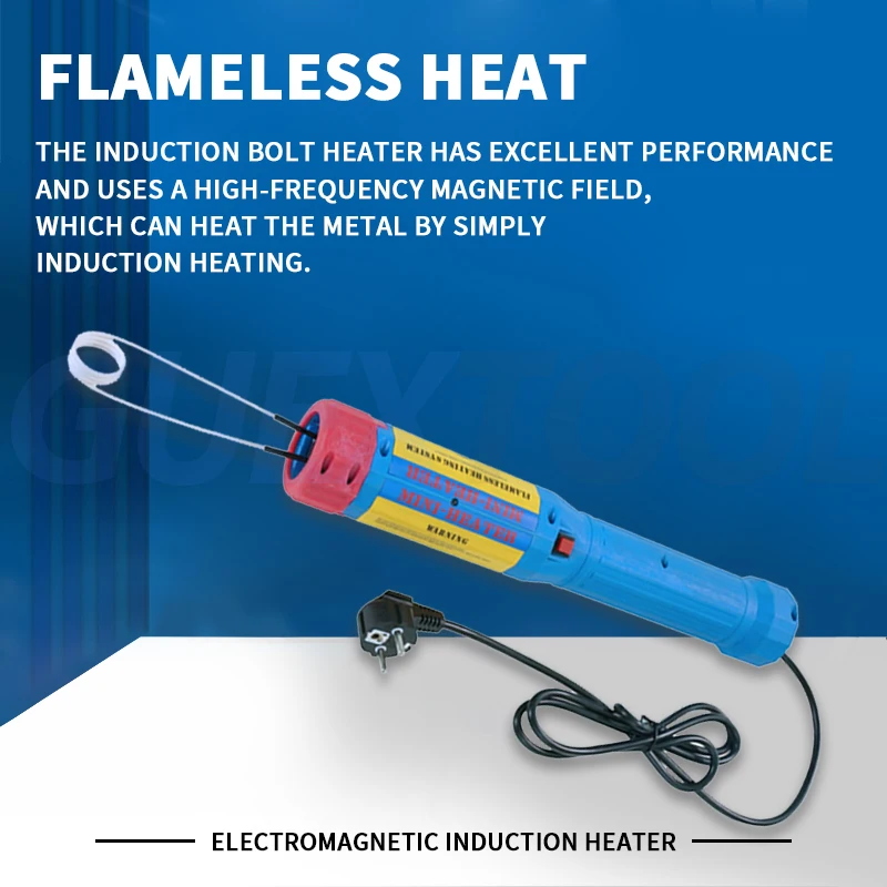 Induction Heater Handheld Electromagnetic Induction Rust Nut Removal Rotating Clamping Coil Disassembly Automotive Repair Tool