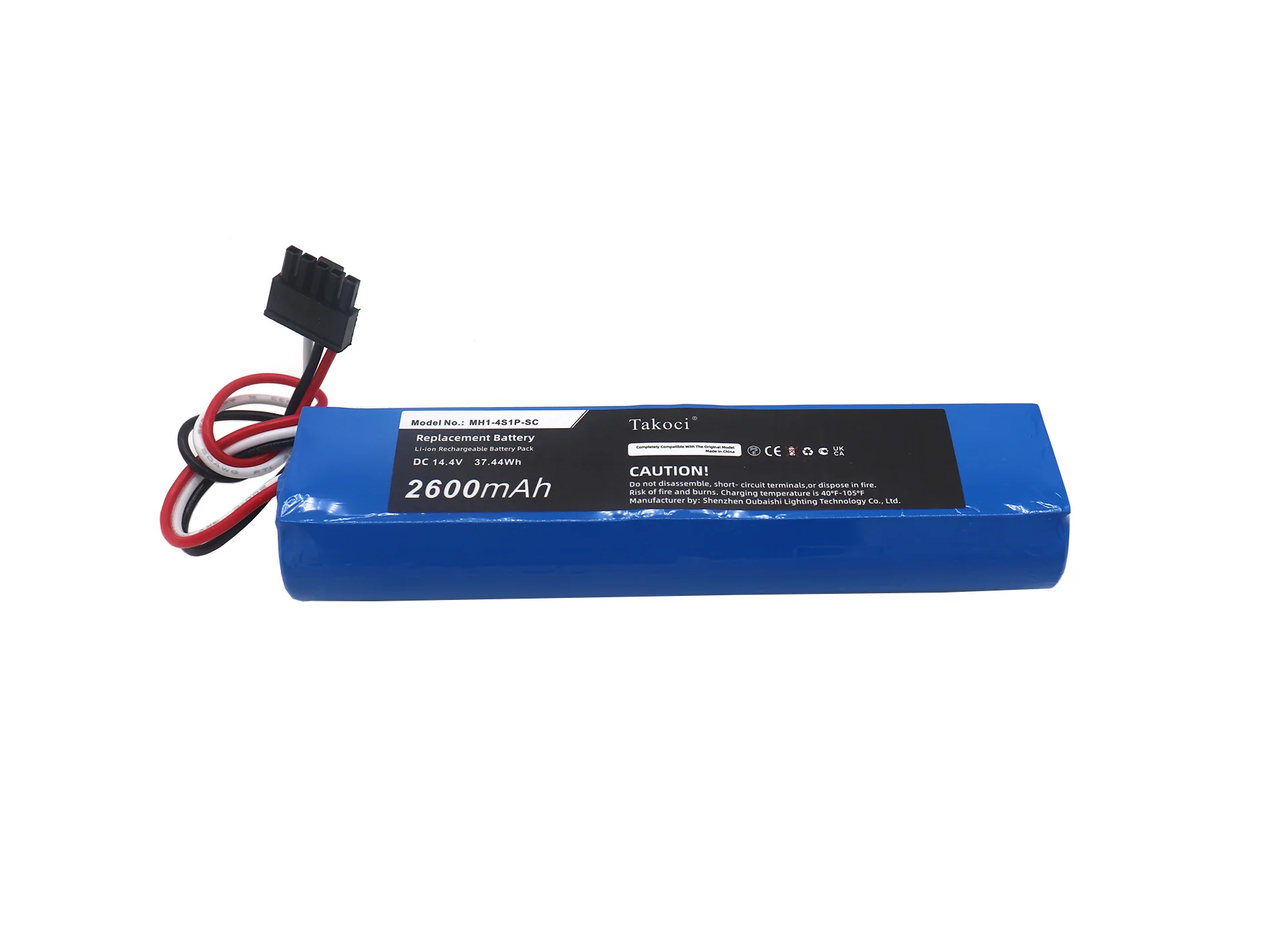 Replacement Battery for VIOMI  V2 Pro, V3, V-RVCLM26B, V-RVCLMB21B, VXVC01-JG INR21700 50E-4S1P-CRL200S+ 14.4V/mA