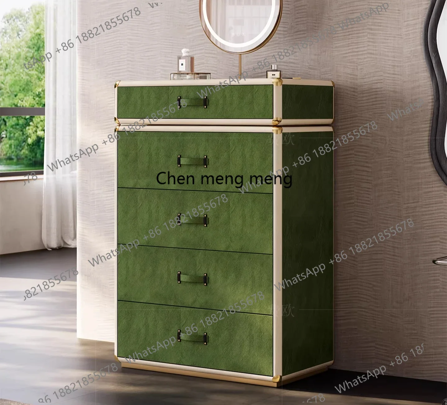 

Отличная скидка! Элитный комод для хранения украшений из итальянской кожи и конского волоса.