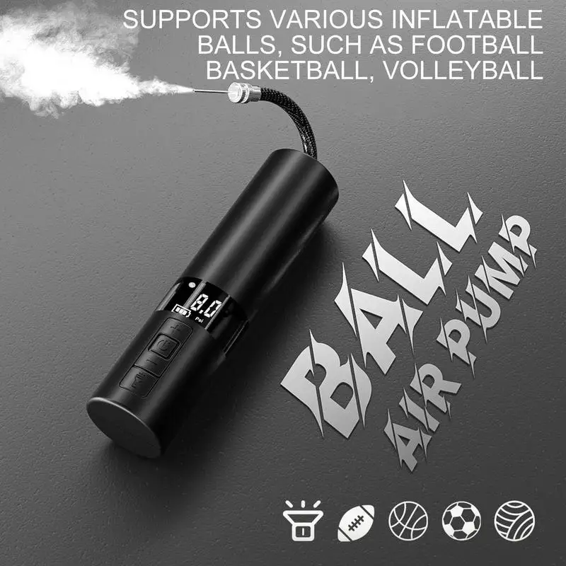 

Smart Air Pump Multipurpose Portable Inflator With LCD Display Digital Multipurpose Sports Air Pump Faster Sports Ball Inflator