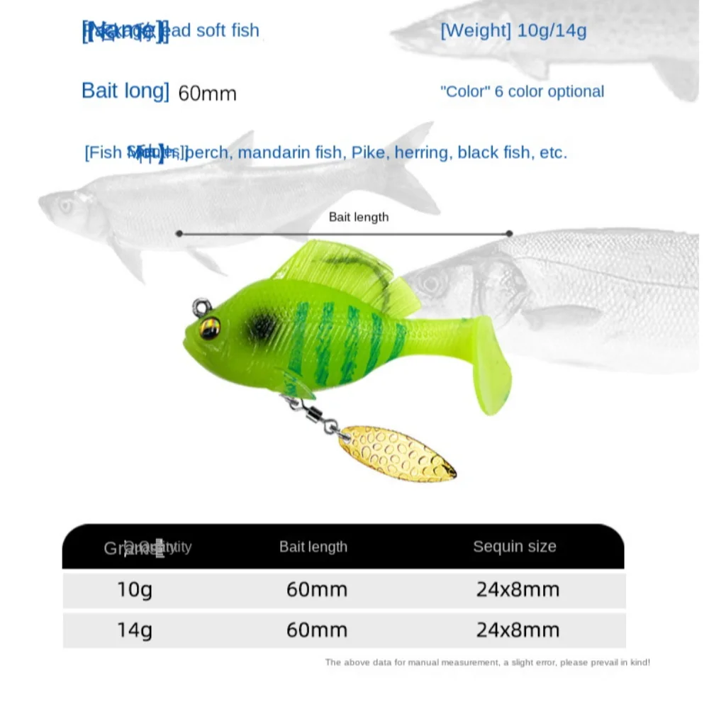 Dark Sleeper Fishing Lures For Perch Soft Plastic Bait Artificial Jig Swimbait Pike Bass Shad Trout Silicone Lure Sea Wobblers
