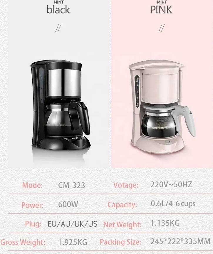 YUNYI High quality espresso coffee machine home and cafe shop coffee maker automatic coffee machine