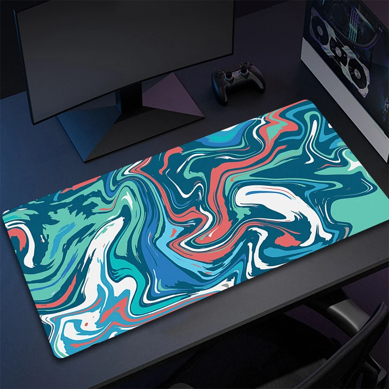 XXL Strata Liquid 900x400 Mouse Pad Computer Laptop Anime Keyboard Mousepad Large Computer Gamers Accessory Decoracion Desk Mat