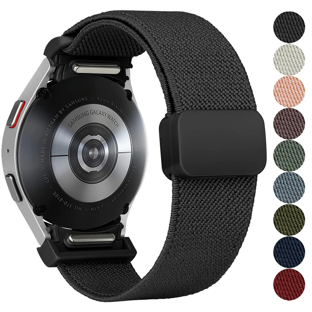 No Gaps Nylon Band For Samsung Galaxy Watch 6 strap 40mm 44mm 4 classic 5 pro 45mm 47mm 43mm 20mm bracelet Galaxy watch 4 straps