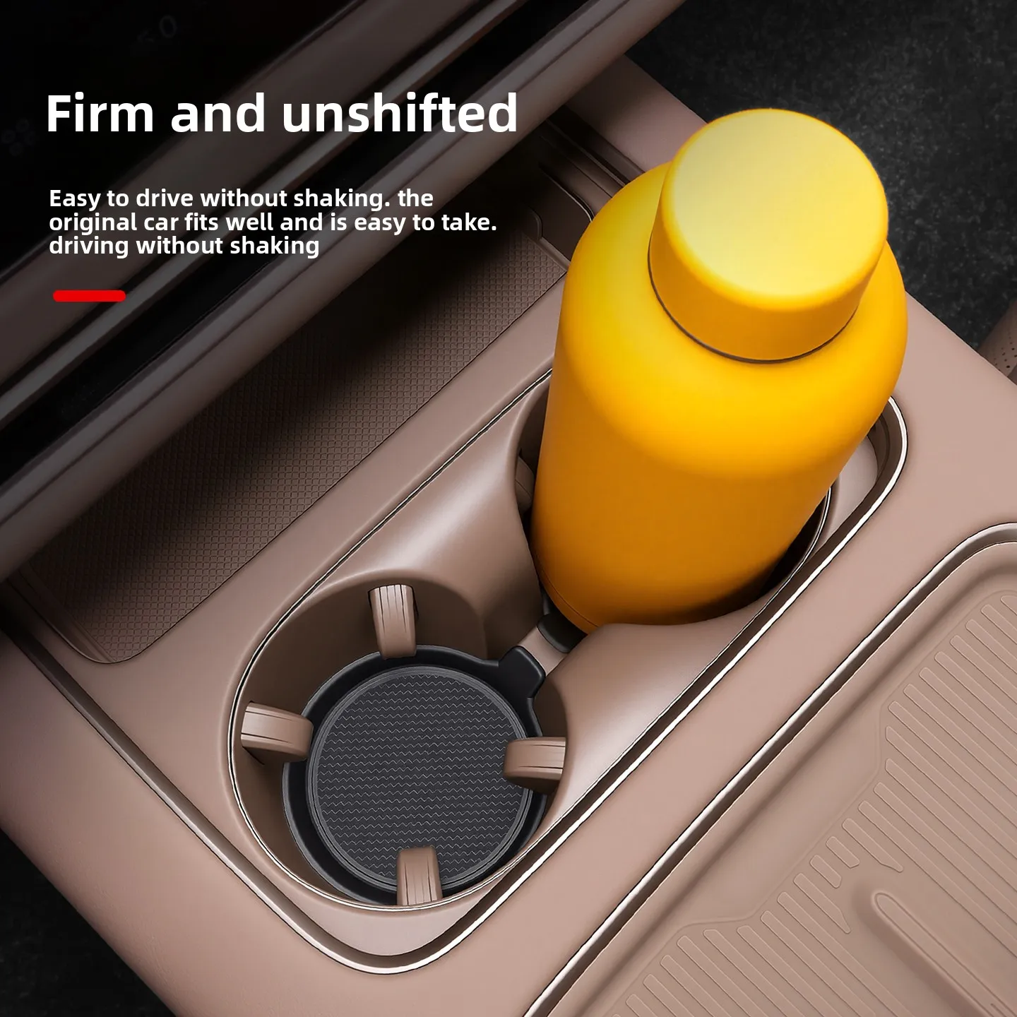 2/4pcs Car Cup Holder Coaster Silicone Cup Holder Insert Universal Non-Slip Cup Holders Car Accessories Interior Silent Cup Pad