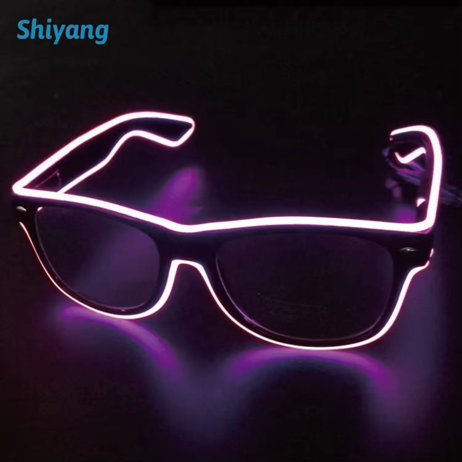 Halloween Christmas party decoration glow in dark party LED glasses  LED sunglasses