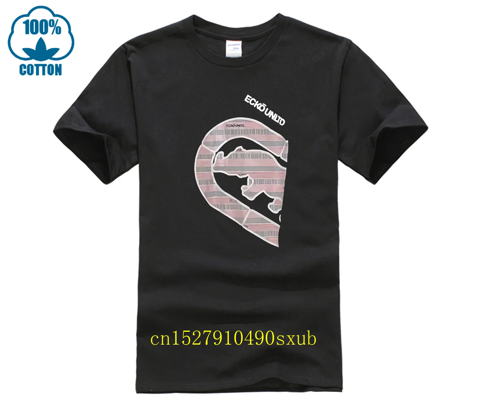 Ecko Unlimited Camisas Tops Ecko Unltd Camiseta negra con logo clásico