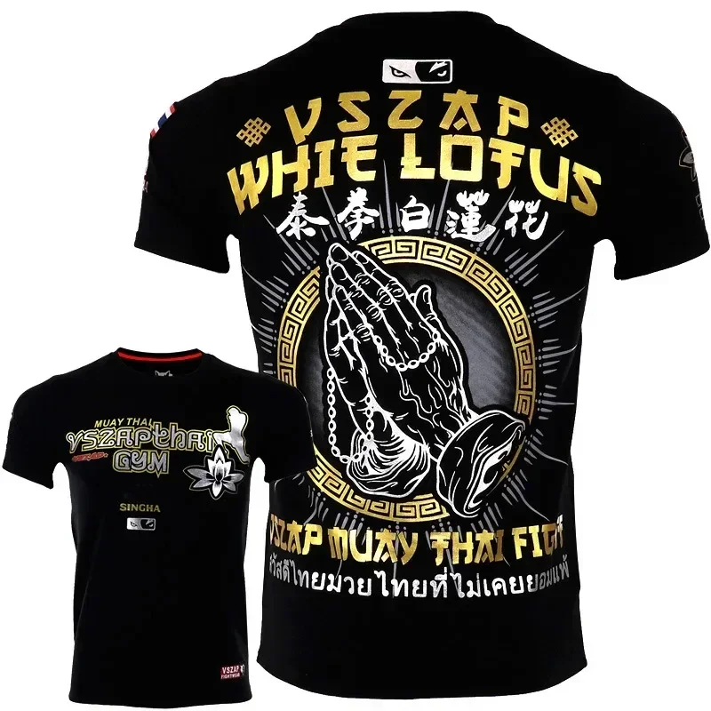 Brazilian Jiu-Jitsu MMA 3D Print Quick-dry Breathable Sports Men Boxing Muay Thai Training T-shirt Parent-child Short-sleeve Top