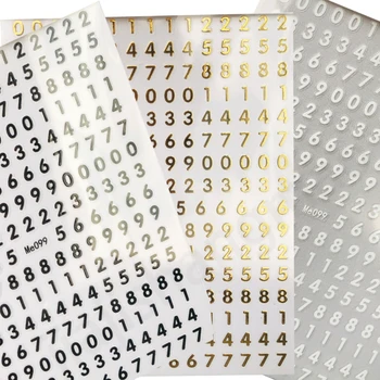 Numéros décalcomanies Alphabet lettre autocollant pour ongles décalcomanie Laser or argent noir mot anglais autocollant bronzant modèle symbolique curseur