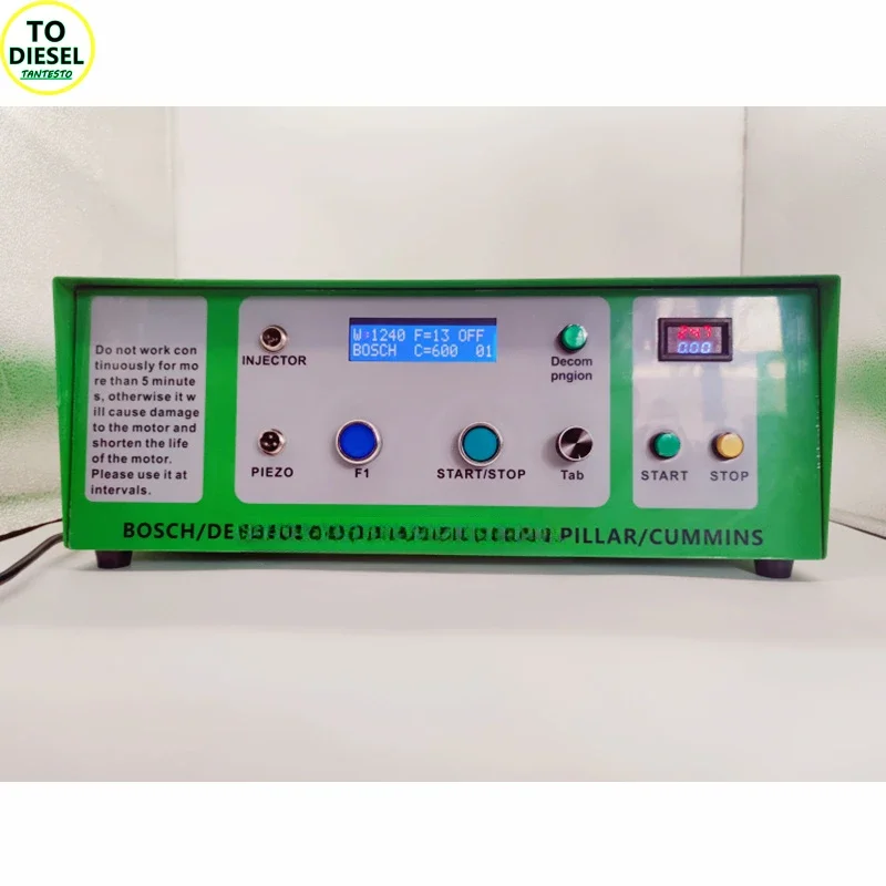 AM-DDS60 CRIN Diesel Injector Nozzle Tester Electric Driver To Supply Pressure and Open Fuel Injector