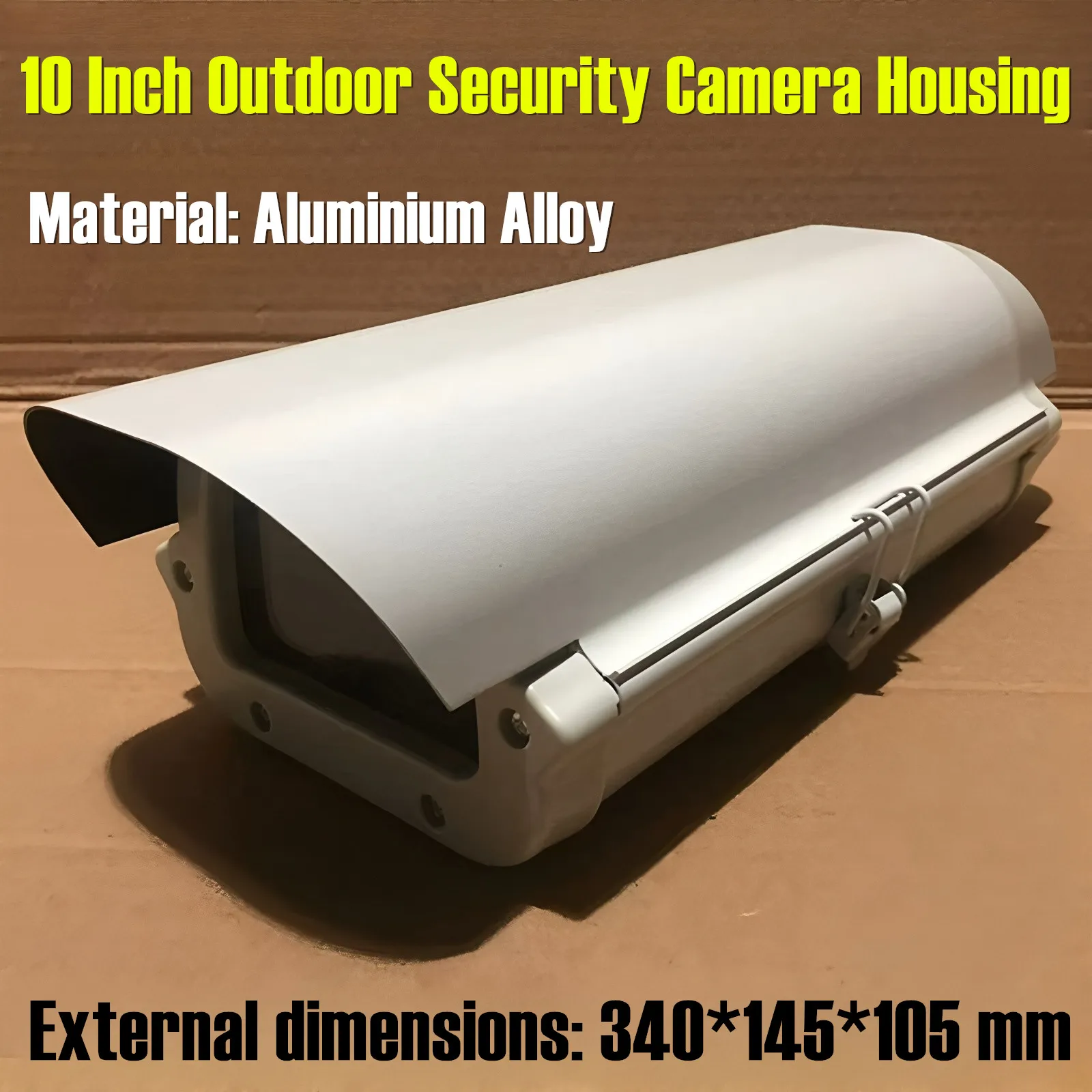 10 Inch CCTV Camera Housing Monitoring Shield Outdoor Waterproof Suveillance Camera Housing Cover Case with Clean Windshield