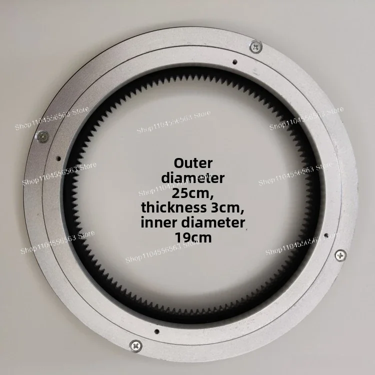 

250mm Aluminium Alloy Rotating Turntable with 220V Motor Speed 3RPM Diameter for Dining Table Exhibit Show Display Swivel Plate