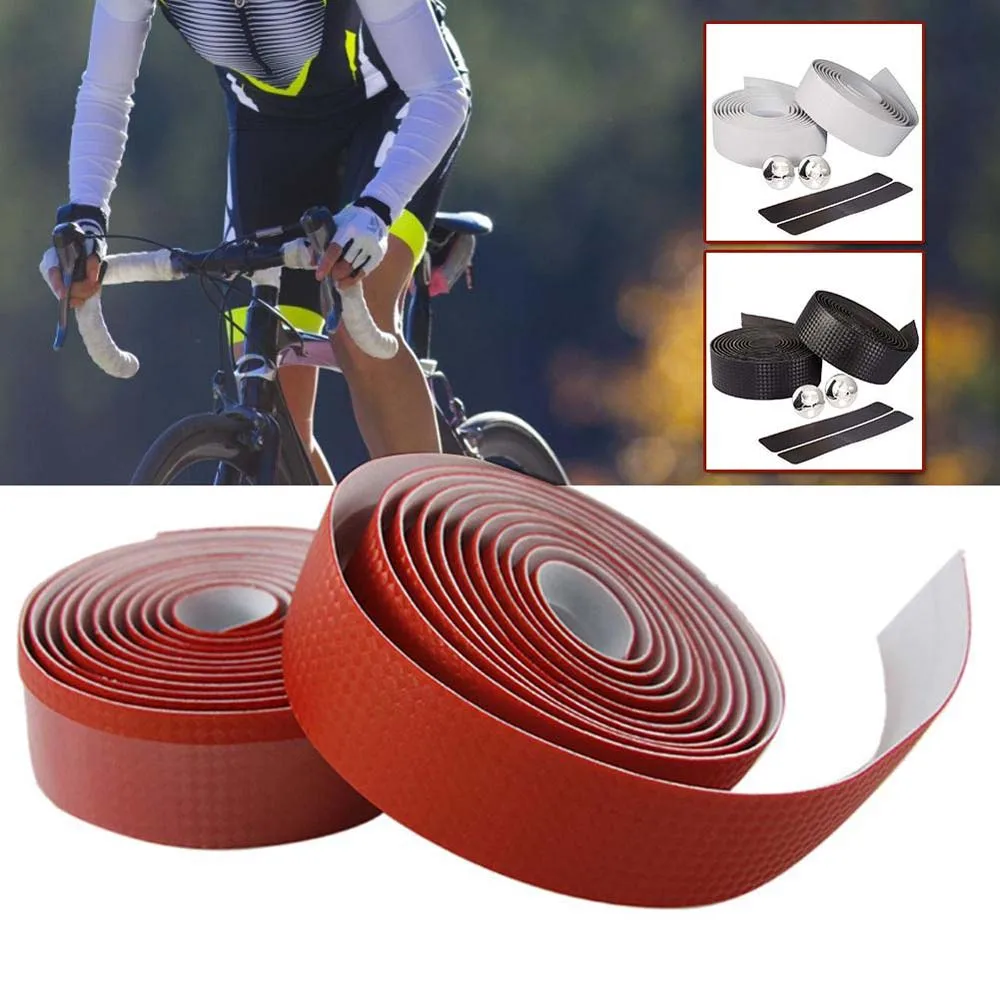 Bike Durable Anti-slip Anti-Vibration Handlebar Wrap Carbon Fibre Handle Belt Bicycle Grips Tapes Bike Straps Handlebar Tape