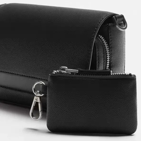 New Large-capacity Crossbody Bag with Simple Flap, Small Square Bag with Trendy Versatility, Single-shoulder Messenger Bag