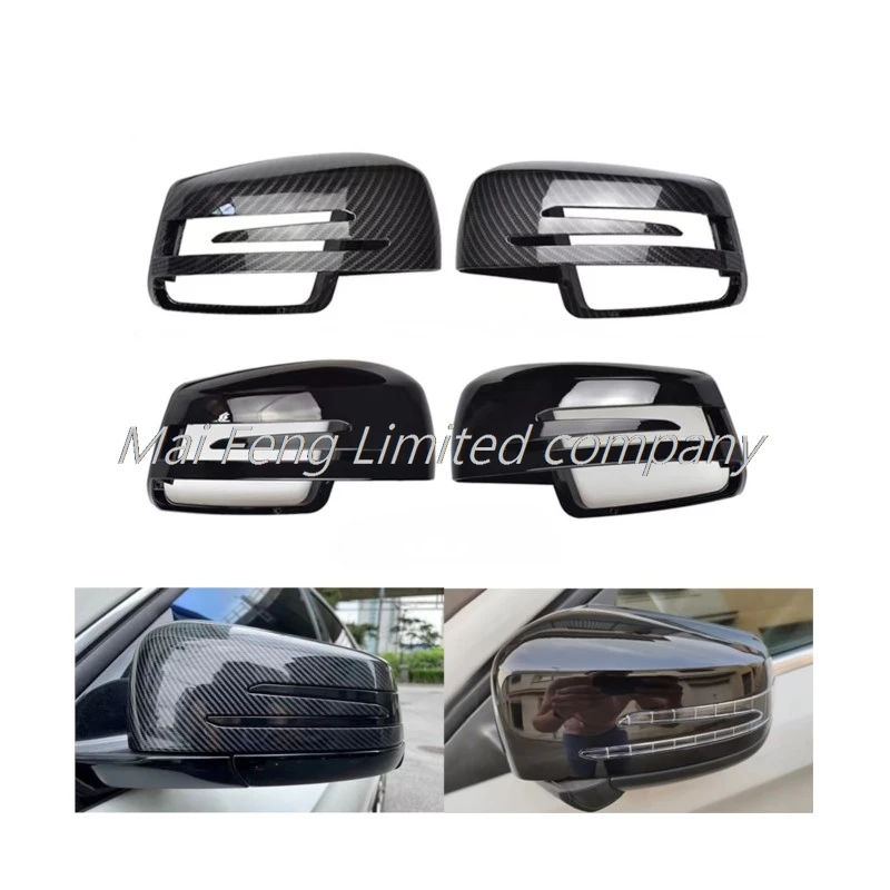 

For Mercedes-Benz A C E S Class W204 W176 W246 Replacement mirror cover Rearview mirror cover rear shell carbon fiber 1 pair