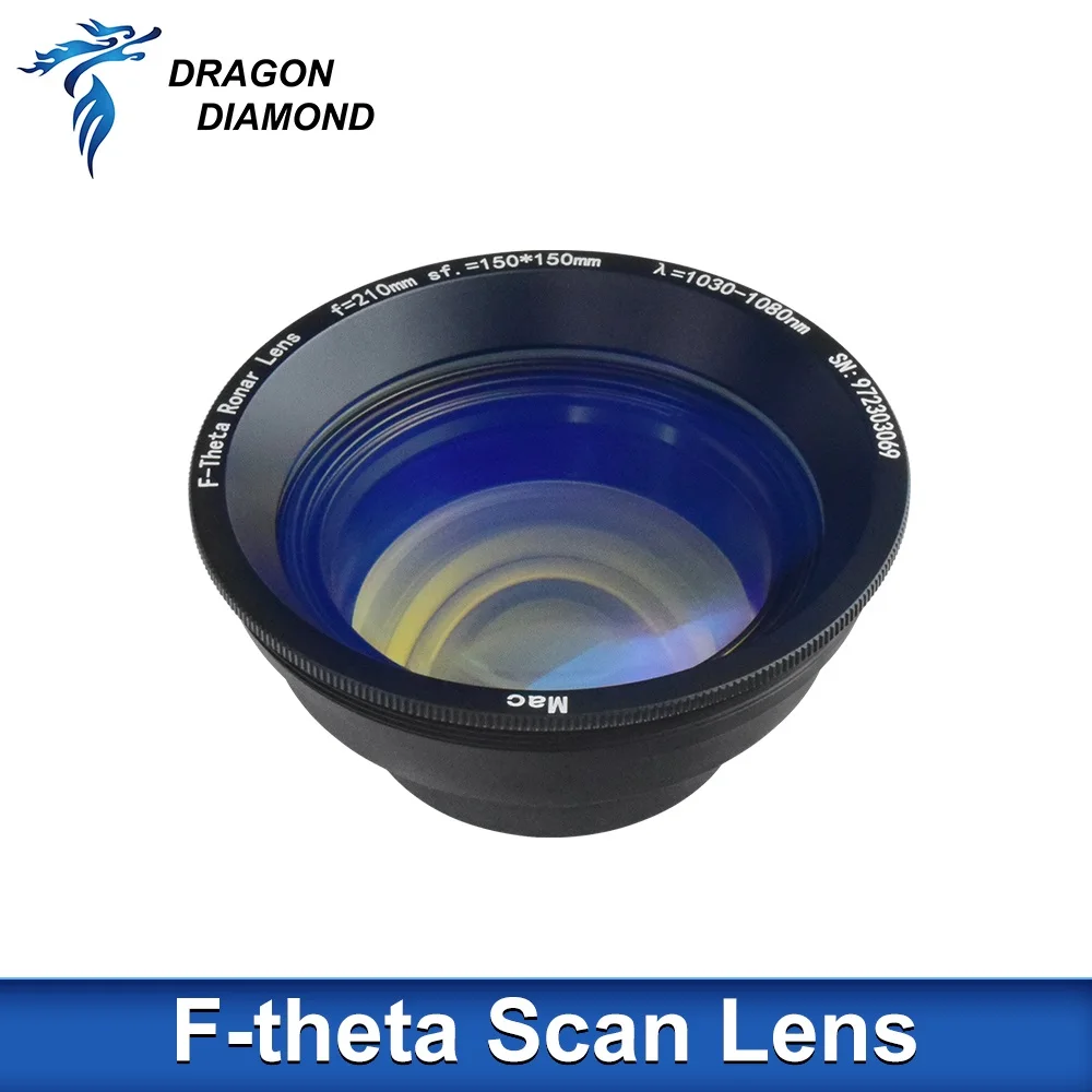 Fiber F-theta Scan Lens Field Lens 70x70-200x200 F100-F290 For 1064nm YAG Optical Fiber Laser Marking Machine Parts