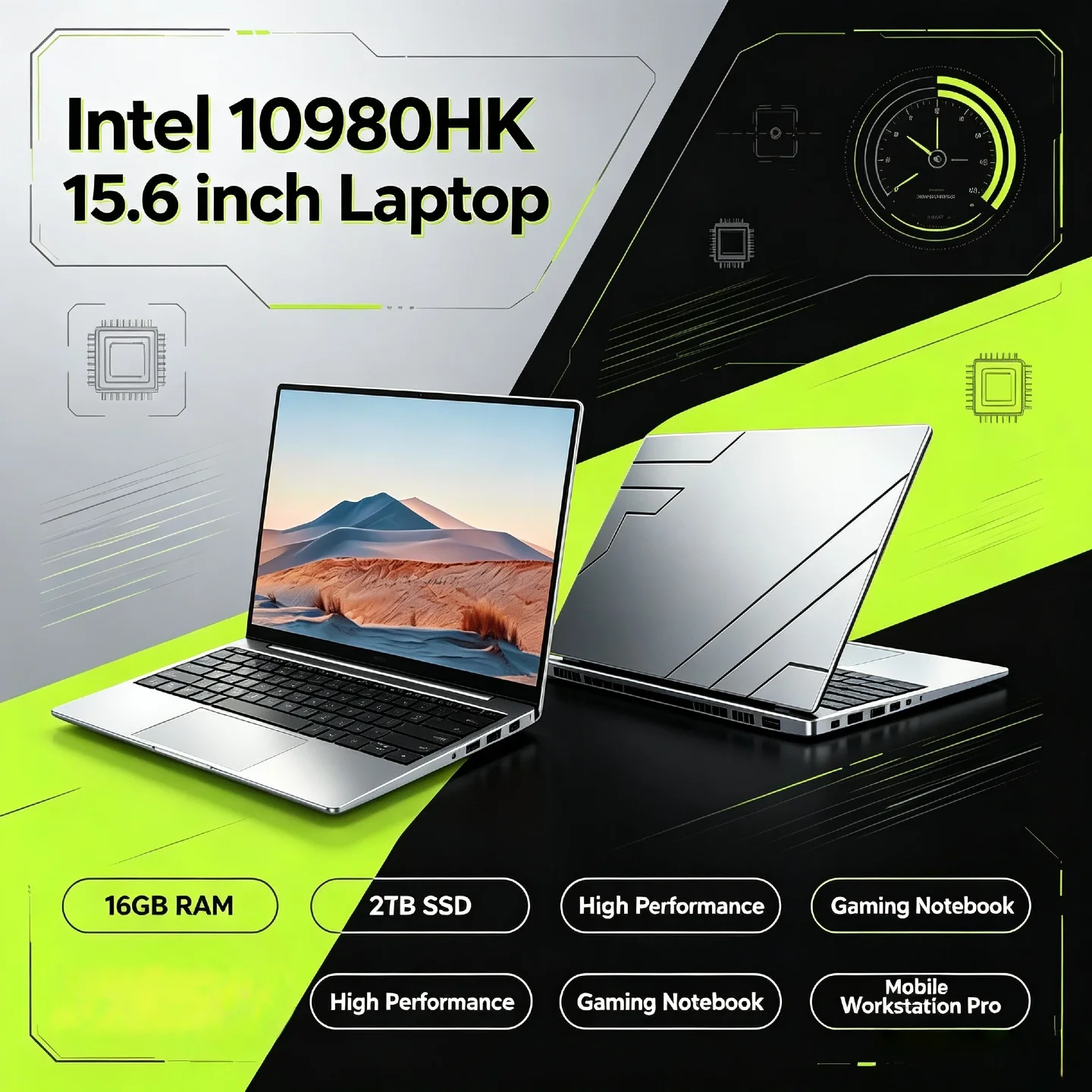 Intel Intel Core i9 10980HK Gaming Laptop 32GB RAM 2TB SSD 15.6 Inch Fingerprint Unlock WiFi 6 4K Ultrabook Pro Max Prime - Aliexpress Deal