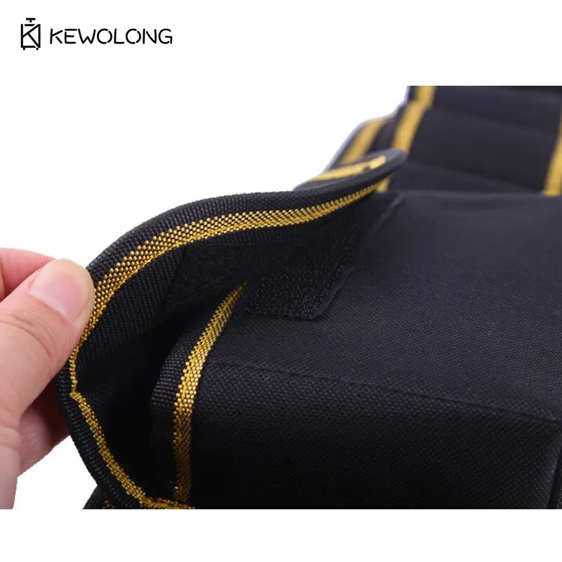 กระเป๋าคาดเอวอเนกประสงค์สำหรับช่างไฟฟ้าและงานซ่อม - กระเป๋าคาดเอวไนลอนขนาดกะทัดรัดพร้อมช่องใส่ของหลายช่อง พกพาสะดวกแบบแฮนด์ฟรี