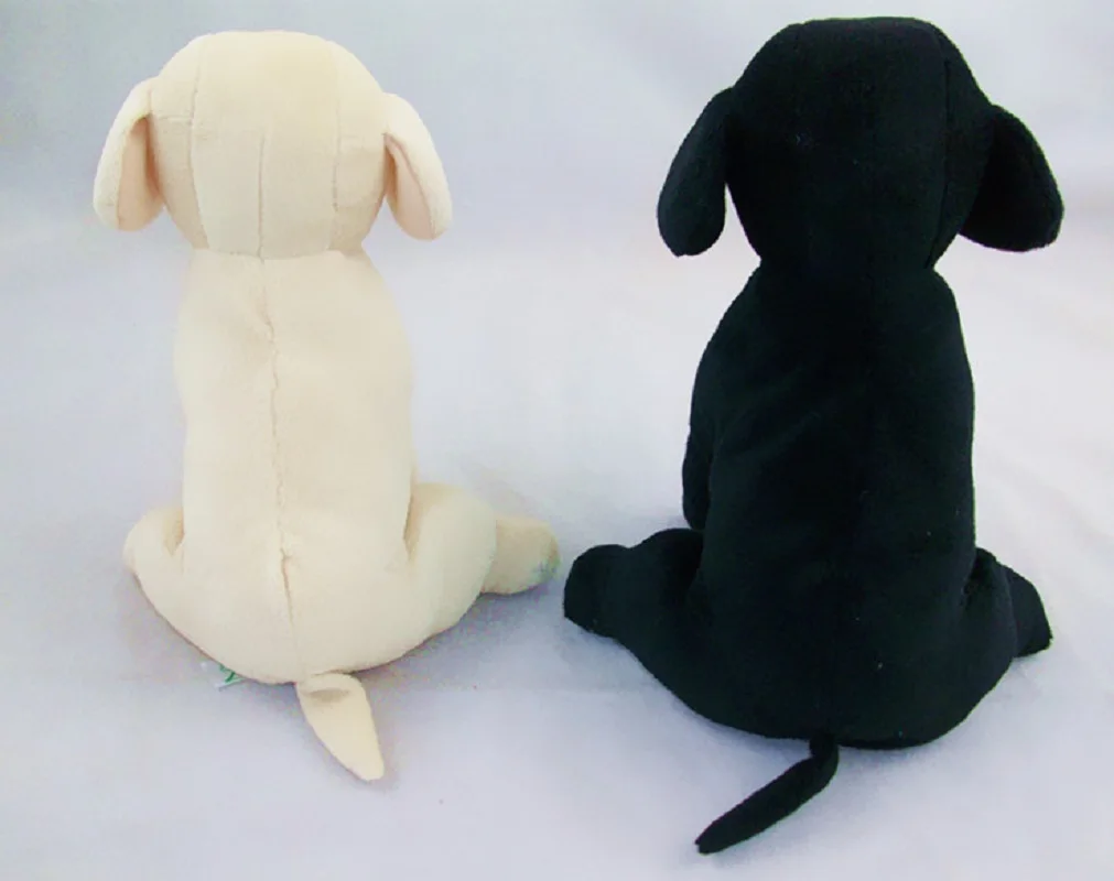 Simulated Animal Labrador Dog Black Hound Family Pet Model Plush Toy Stuffed Doll Hunter Retriever Boy Girl Friend Birthday Gift