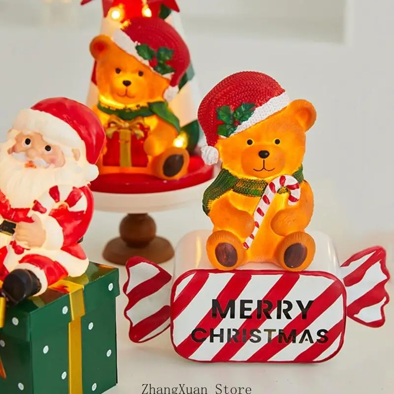 Leuchtende Weihnachtsfigur für Weihnachtsregale und Einzelhandelsdisplays 3XUF – Detail 9