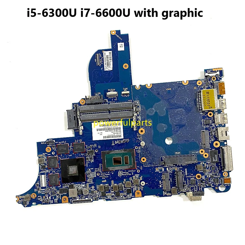 

For Hp Probook 650 G2 640 G2 Laptop Motherboard i5-6300u i7-6600u Cpu With Graphic 6050A2723701-MB-A02 840713-001 840712-601