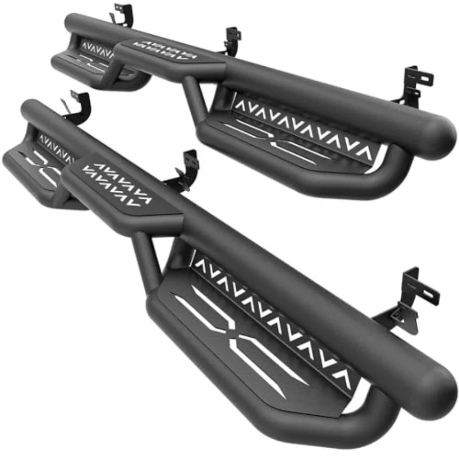 

HeavyDuty Two Stairs Design Running Boards Side Steps Compatible with 20092018 Dodge Ram 1500 Crew Cab 20192024 1500 Classic 20