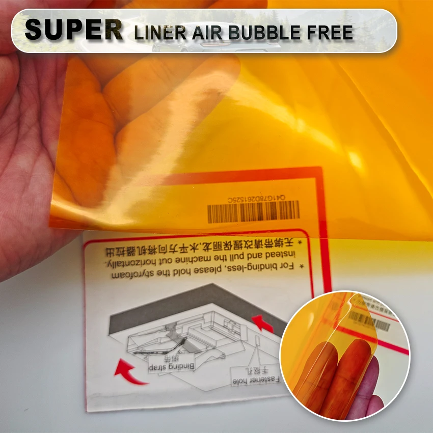 30x60cm Car Orange Headlight Blackout Tint Film for Suzuki Motorcycle Headlight Vinyl Wrap Personality Protection Tinting Film