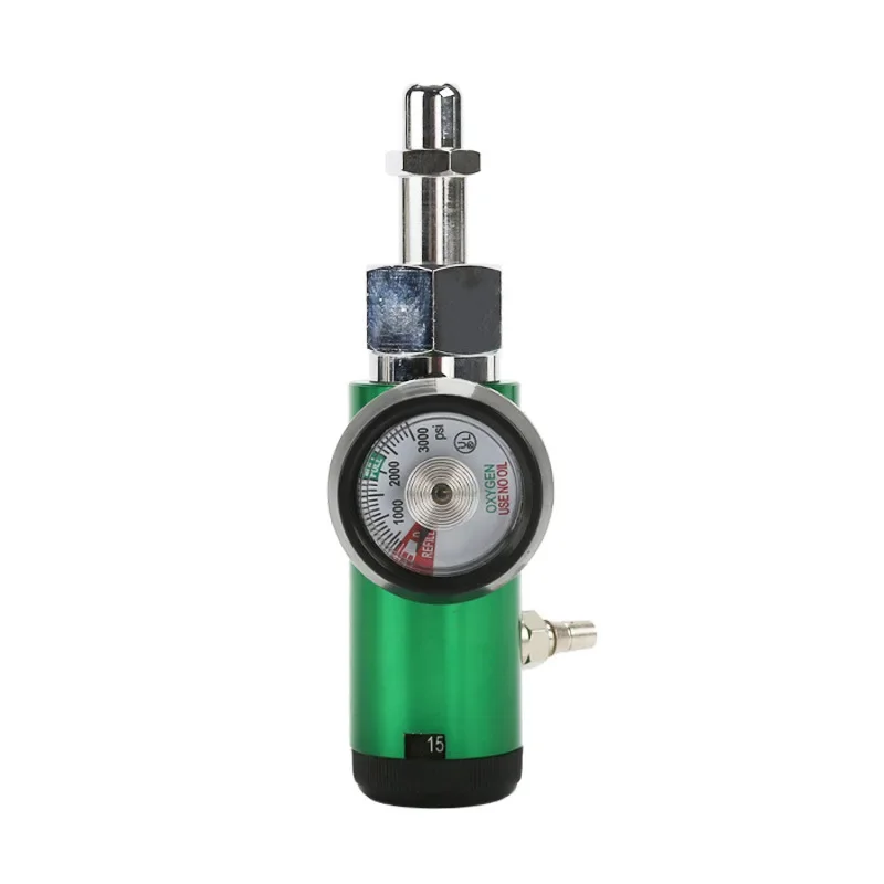 CGA540 Oxygen Cylinder Pressure Gauge 3000 PSI Adjust Flow Oxygen Regulator Pressure Reducer Medical Flowmeter for Ozone Therapy