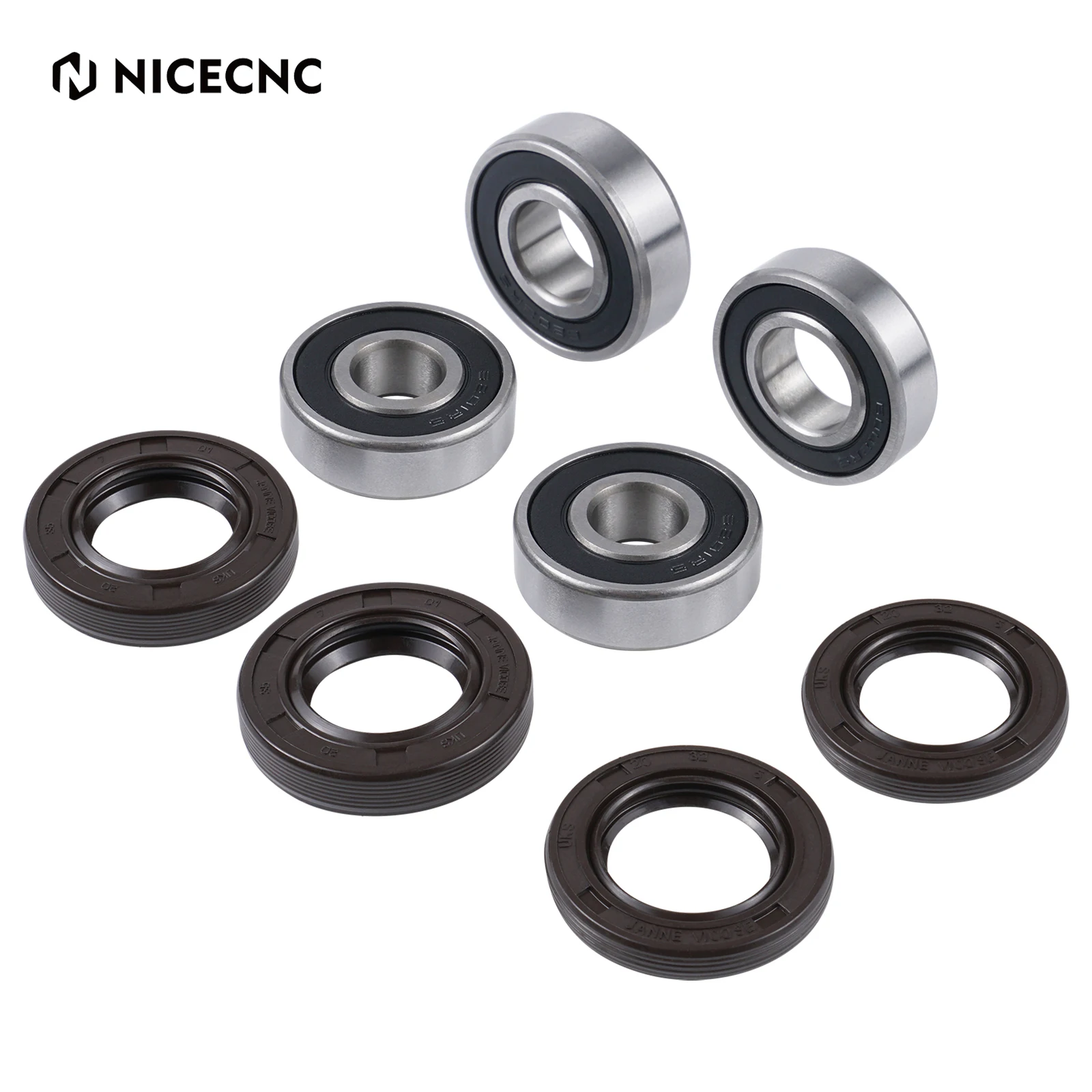 

NICECNC Motorcycle Front Rear Wheel Hub Bearing Oil Seal Kit For Yamaha YZ85 2002-2018 YZ65 YZ80 93306-20120-00 93106-20031-00