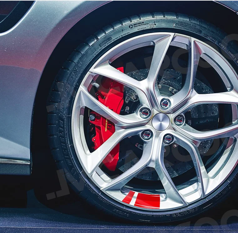

1PC/4PCS Hot Sale Car Reflective Wheel Rim Vinyl Warning Sticker Mark Stripe Racing Wheel Hub Decals For Car Decorative