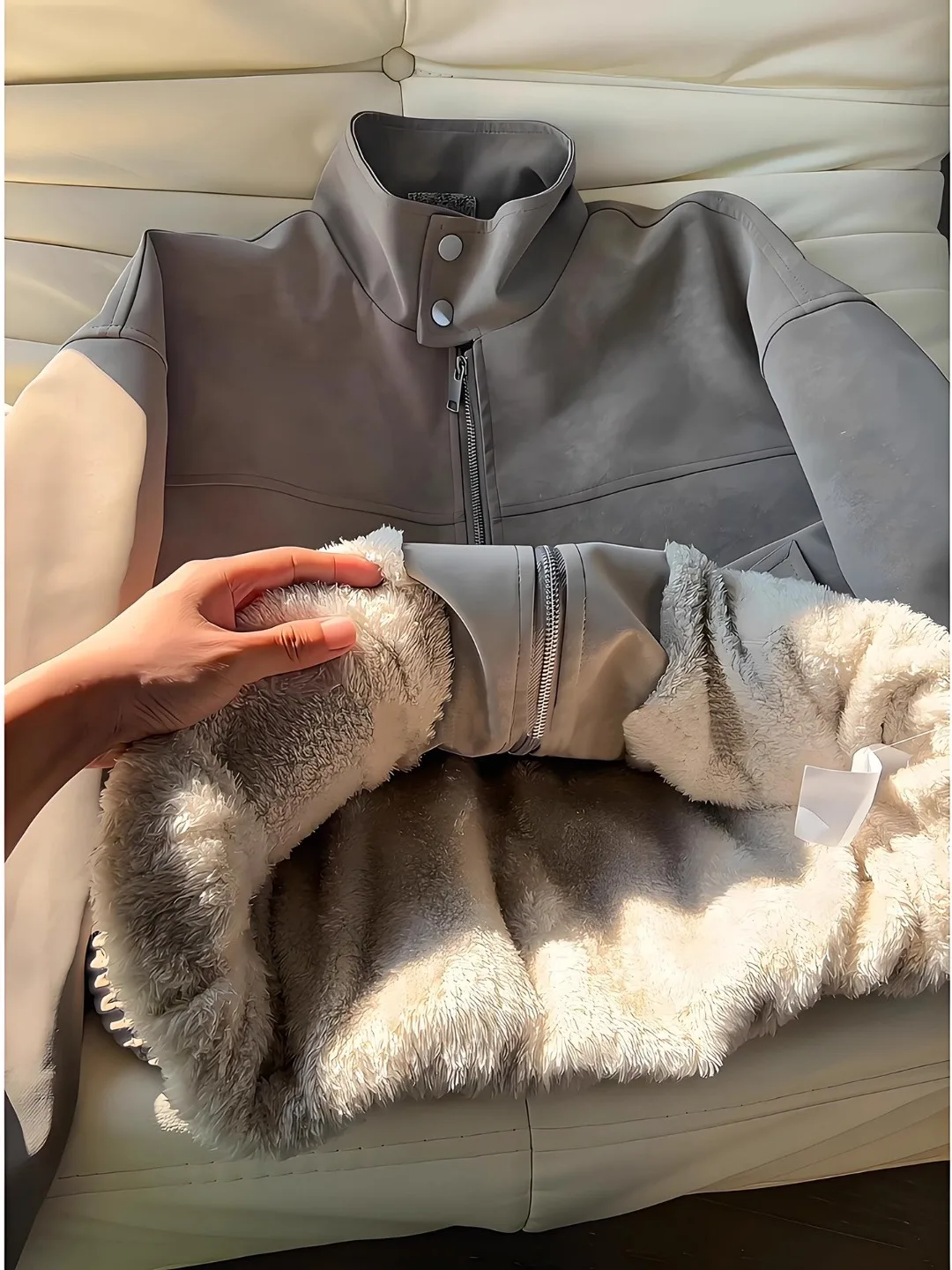 

Мужская зимняя куртка из искусственной кожи с эффектом окрашивания, утепленная, с воротником-стойкой, в американском пилотском стиле, теплая повседневная верхняя одежда