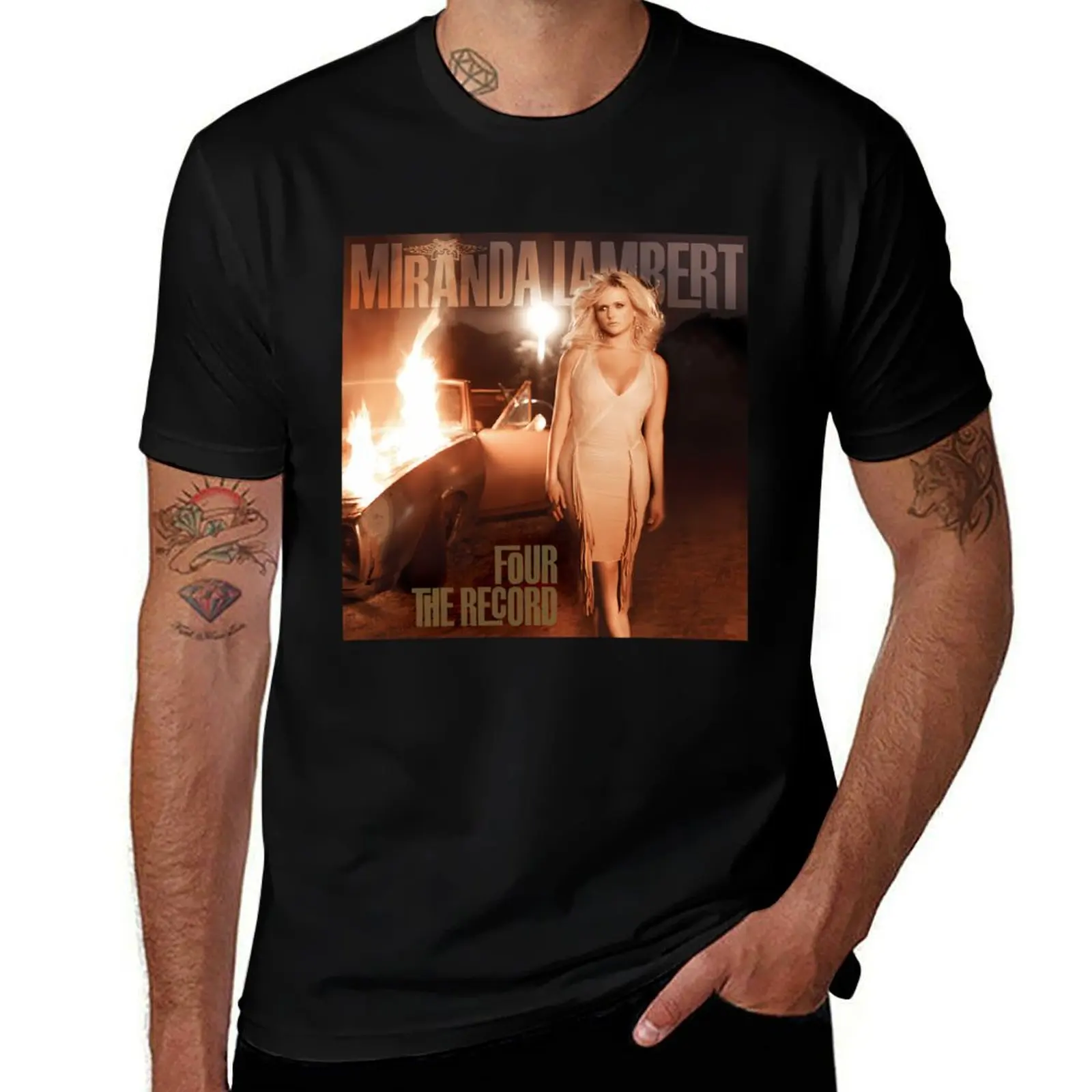 Miranda Lambert four the record T-Shirt men t shirt cotton 100% T-Shirt