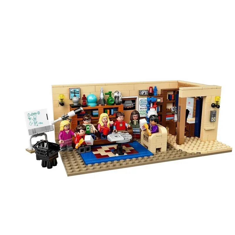 Friends Apartment The Big Bang Theory and Central Perk 1228Pcs Ideas Model Building Blocks Bricks Toys 21302 21319