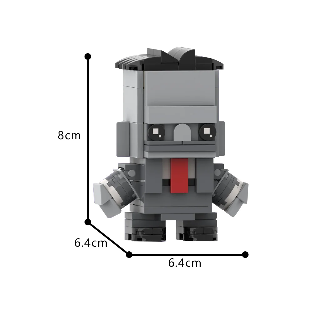 MOC Murray And Frankenstein Brickheadz Figure Model Building Blocks Hotel Transylvania Movie Cartoon Activity Doll Brick Toy Gif