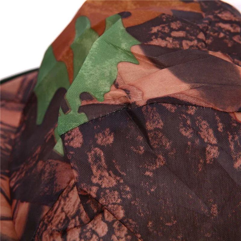 RTENTE-3X Camouflage chapeau de pêche abeille gardant les insectes moustiquaire casquette de prévention maille casquette de pêche parasol cou solitaire couvre-tête