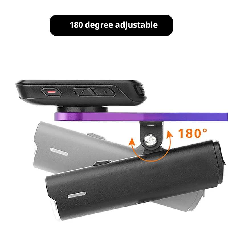 ENLEE Bike Computer Mount Aluminum Alloy Multi-functional Speedometer Holder Compatible Front Light&Camera Mount Bike Accessory