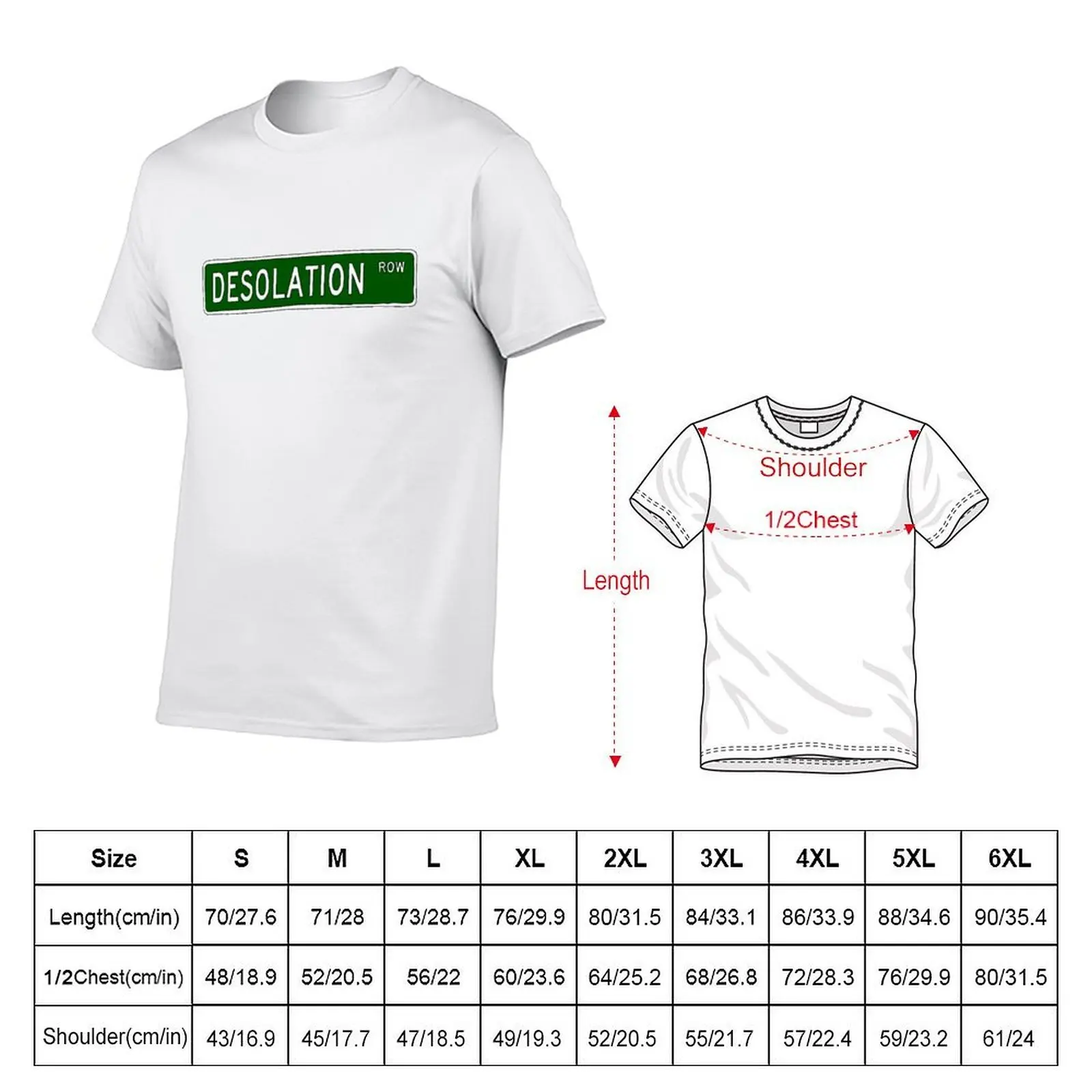 Desolation Row Street Sign T-Shirt man t shirts for men casual cotton t shirts high quality T-Shirt