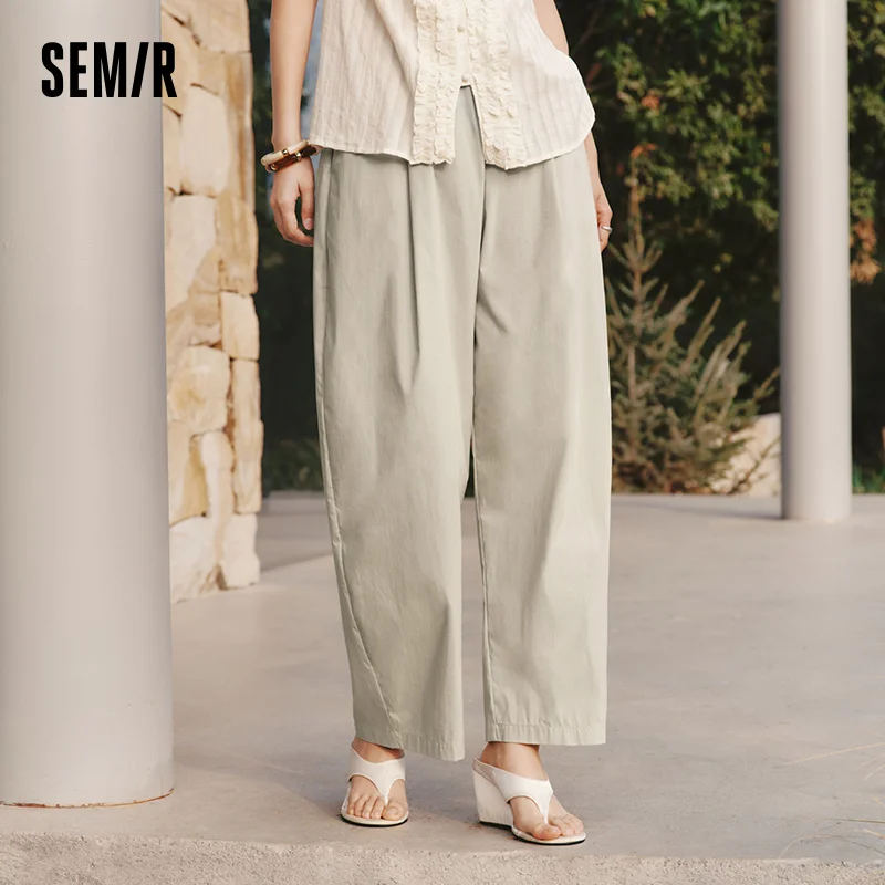 Semir Women's High Waist Wide Leg Pants, Summer Casual