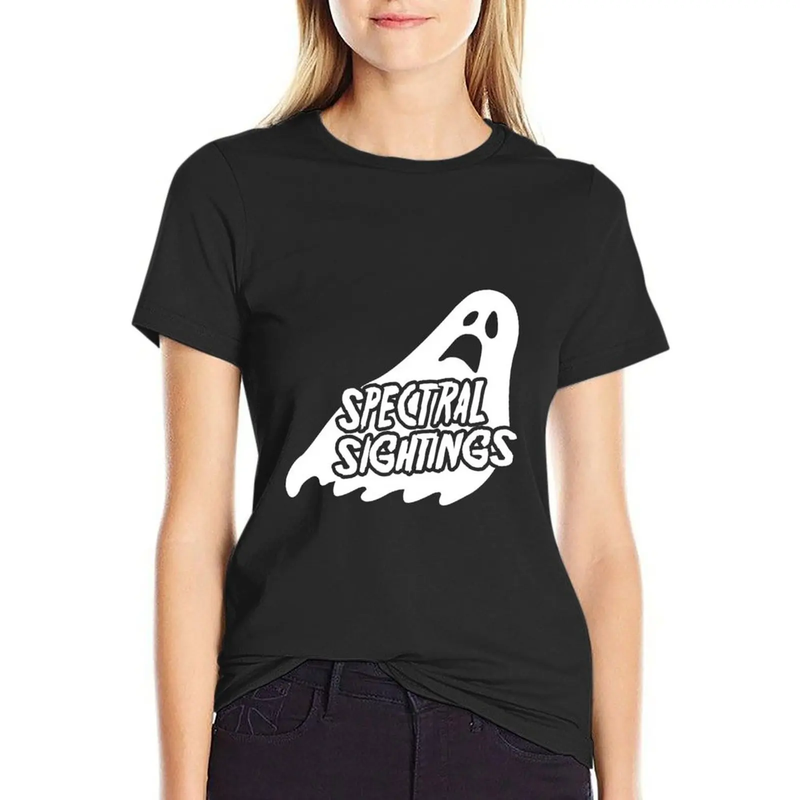 

Spectral Sightings Ghost Hunters T-Shirt shirts graphic tees vintage clothes t-shirt dress for Women long