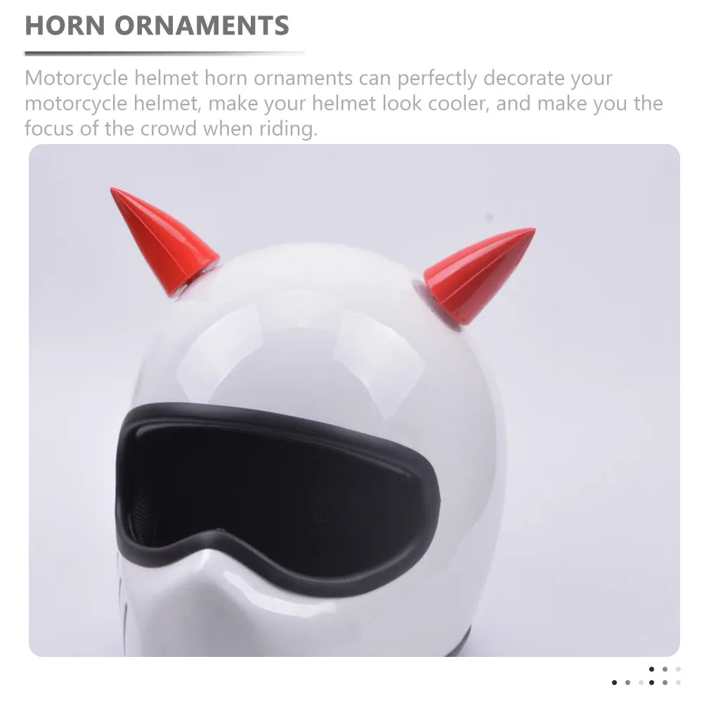 

4pcs Motorcycle Horns Plastic Demon Horn Decorations for Bike Ski Helmets Strong Durable Accessories Horns for Men