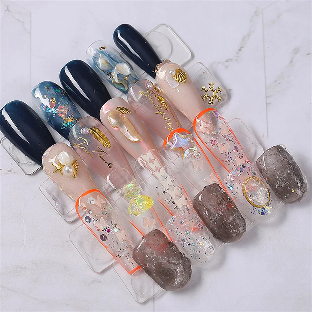 1/2PCS Transparent Double-sided Adhesive Glamorous Long-lasting Display Stylish High Demand Nail Art Innovative Easy To Use