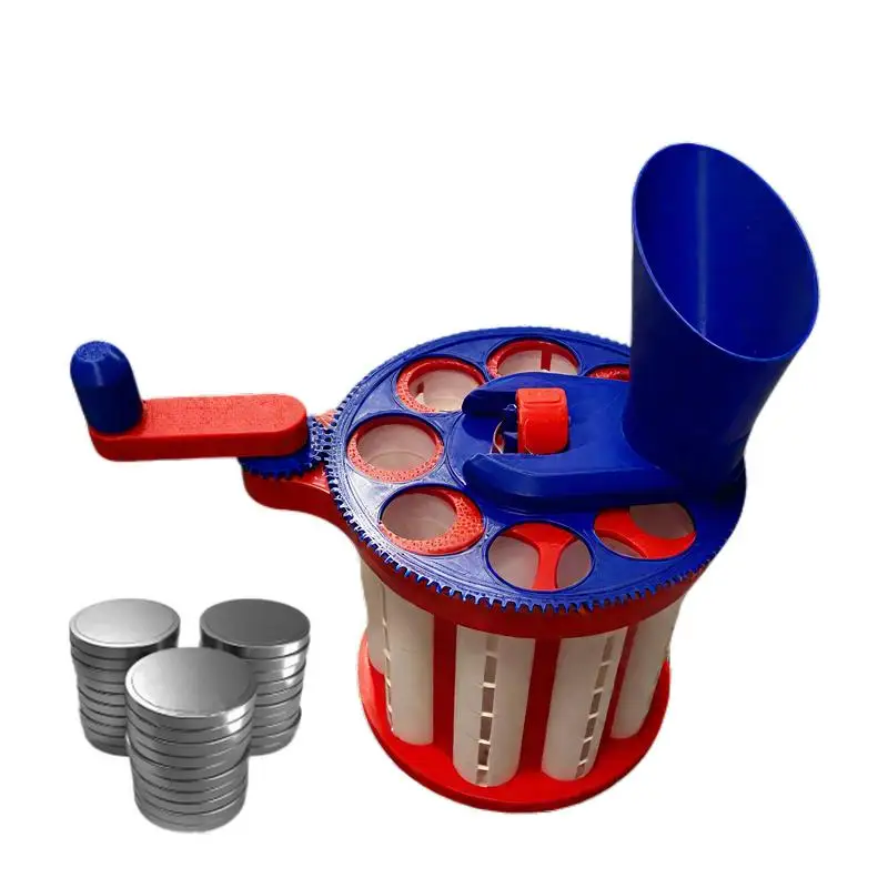 HAND-Cranked เหรียญ Organizer เครื่องคัดแยกเหรียญแบบพกพาความเร็วสูงการจัดการเงินอุปกรณ์เสริมสําหรับ Home Vending Arcade Store Checkout